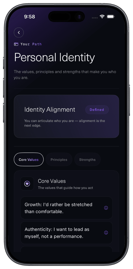 Connect your life to your values